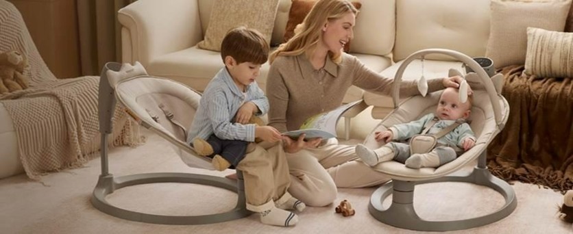 Momcozy 2-in-1 Electric Baby Swing